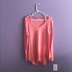 Pink long sleeve dress